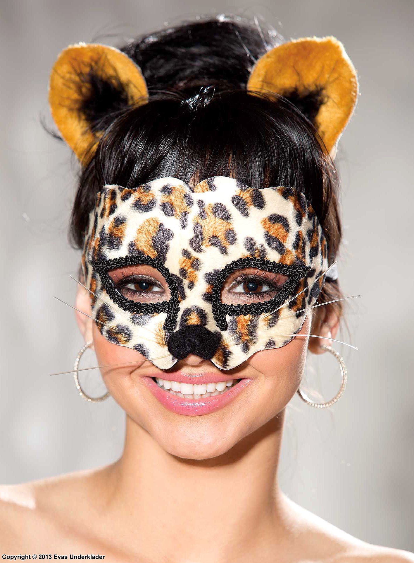 Leopard mask and ear set